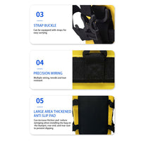 Sacoche moto Garvee avec barre de protection, étanche IPX6, 8 L, jaune, pour cadres de moto et utilisation tout-terrain