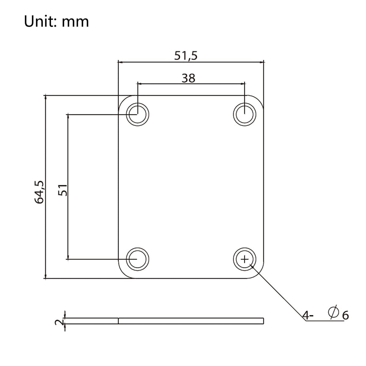 Plaques de fixation pour manche de guitare électrique Garvee, style vintage argenté, pour guitares et basses, durables et universelles, pour la scène et le studio.