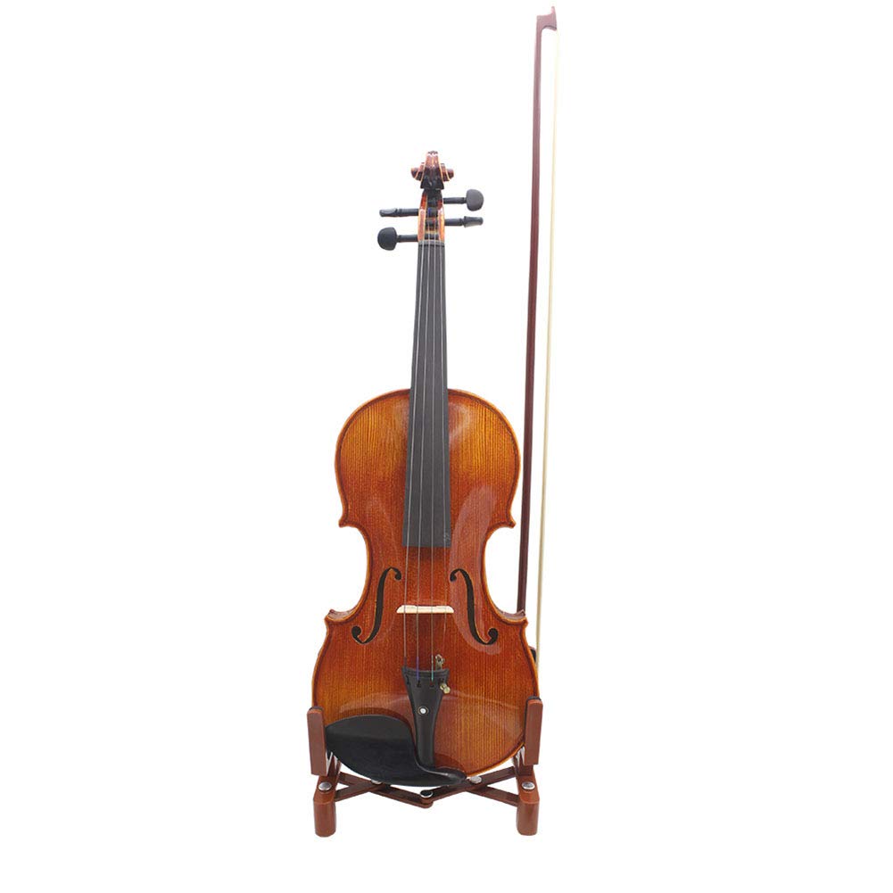 Support d'instrument de musique portable et pliable Garvee avec porte-archet de violon, léger, robuste et pliable pour la scène et les voyages.