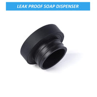 Distributeur de liquide vaisselle rechargeable Garvee, flacon en silicone, facile à presser, distributeur de savon pour les mains pour la cuisine et la salle de bain, noir