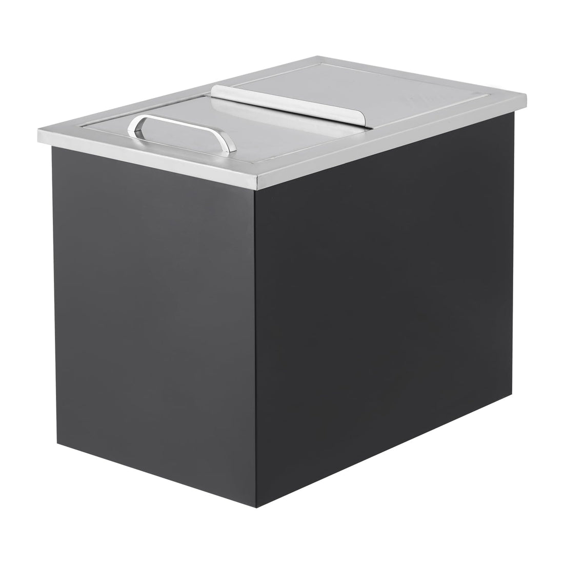 Conteneur à glace encastrable Garvee 28 QT en acier inoxydable avec isolation 24 h et système de drainage pour bars et fêtes en extérieur, grande capacité