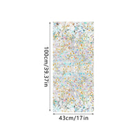 Film de protection solaire pour fenêtres Garvee Vitrail, écran d'intimité sans adhésif, 43 x 100 cm, résistant aux UV, décoratif pour espaces de vie et de travail