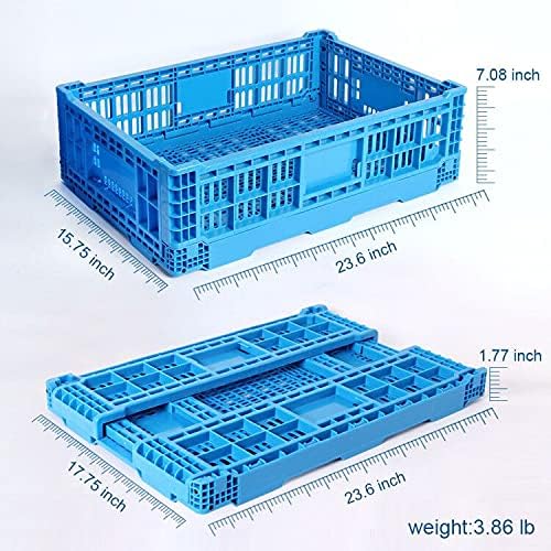 Garvee boîte de rangement , en plastique transparent, empilable, pour la maison et le bureau, polyvalente et robuste