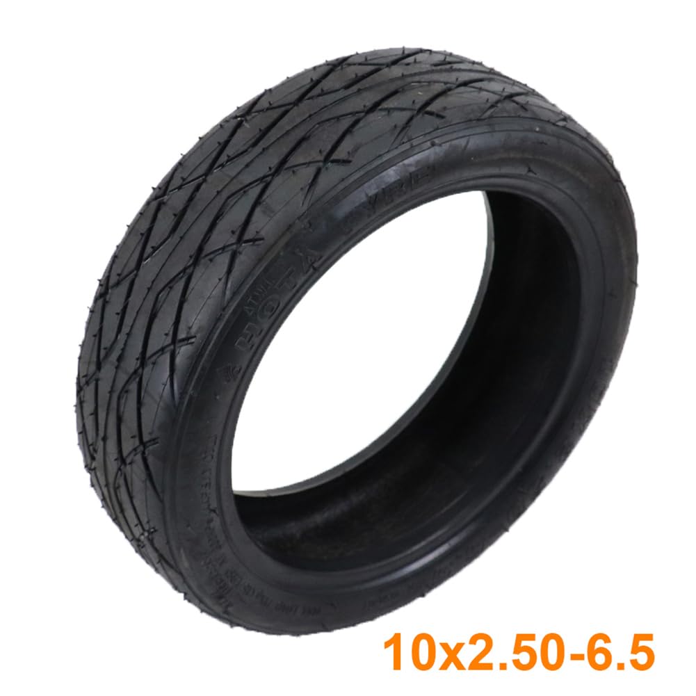 Pneu pour trottinette électrique 10x2.50-6.5 tout-terrain – Pneu de rechange tubeless en caoutchouc avec valve PVR50, anti-crevaison