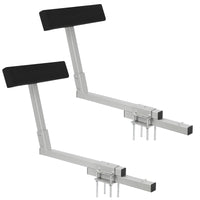 Guides de remorque pour bateau Garvee (lot de 2), 20 pouces, en acier robuste, flexibles et recouverts de moquette, pour remorques à caissons et profilés en C, chargement sécurisé.