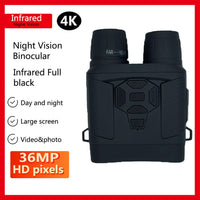 Jumelles infrarouges Garvee 4K 36MP pour le camping et la chasse, écran 3 pouces, noires