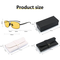 Lunettes de conduite de nuit polarisées Garvee pour hommes et femmes avec protection UV400 contre l'éblouissement, idéales pour la conduite, la randonnée, le golf, la pêche et les sports de plein air - Jaune