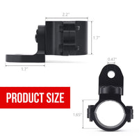 Support de drapeau Garvee pour UTV, réglable à 360°, compatible avec les stabilisateurs de 1,75 à 2 pouces, en aluminium noir, fixation au sol.