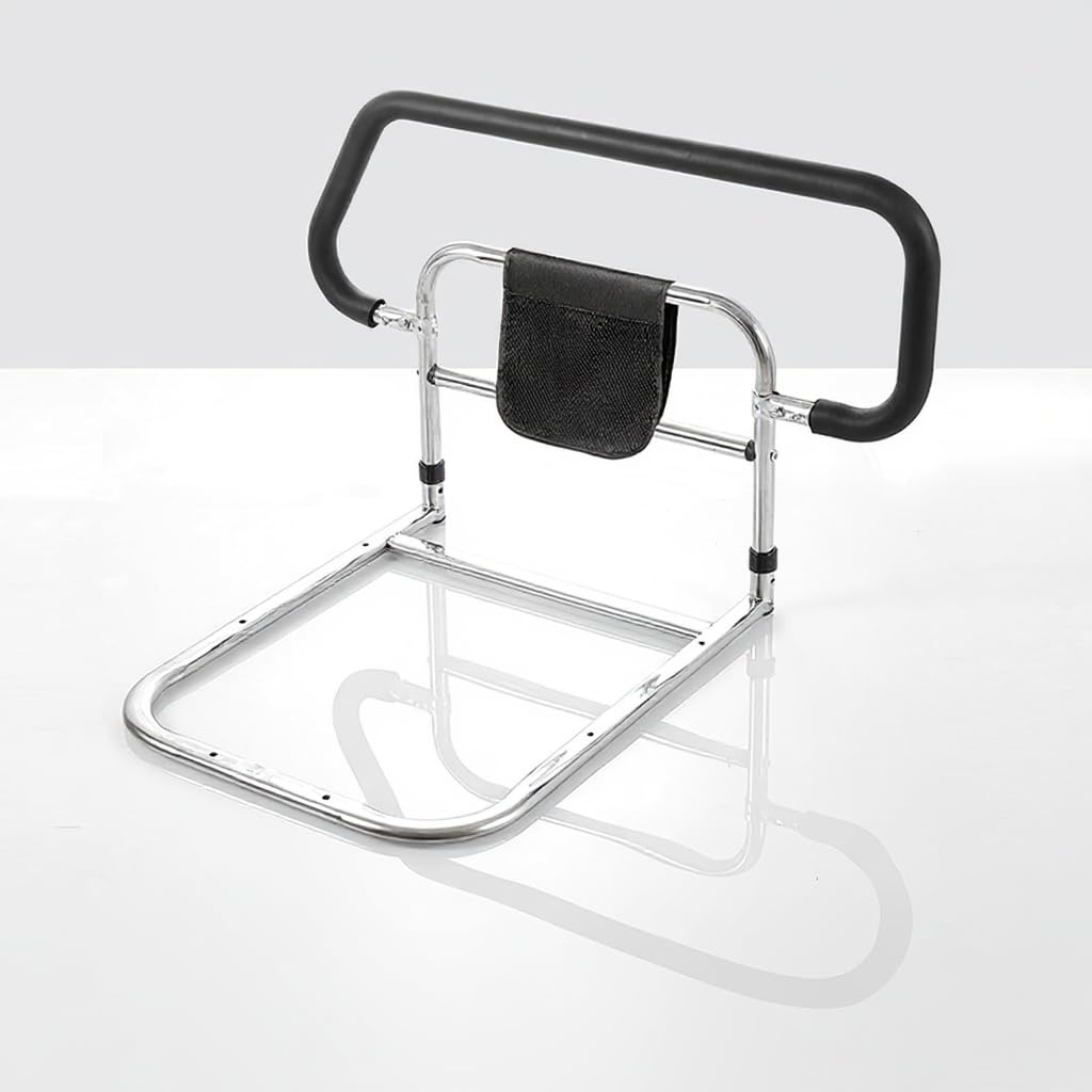 Aide au lit Garvee pour personnes âgées avec barrière de sécurité en acier au carbone, 74,5 x 56 x 49,5 cm, noir
