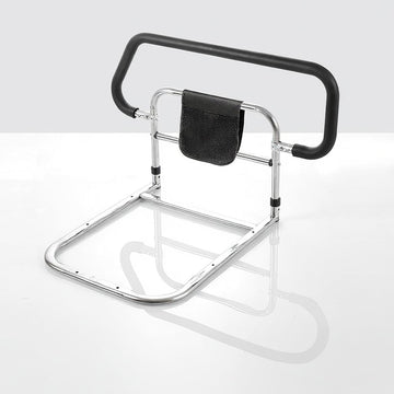 Garvee Aide au lit pour personnes âgées avec barrière de sécurité en acier au carbone, 74,5 × 56 × 49,5 cm, Noir