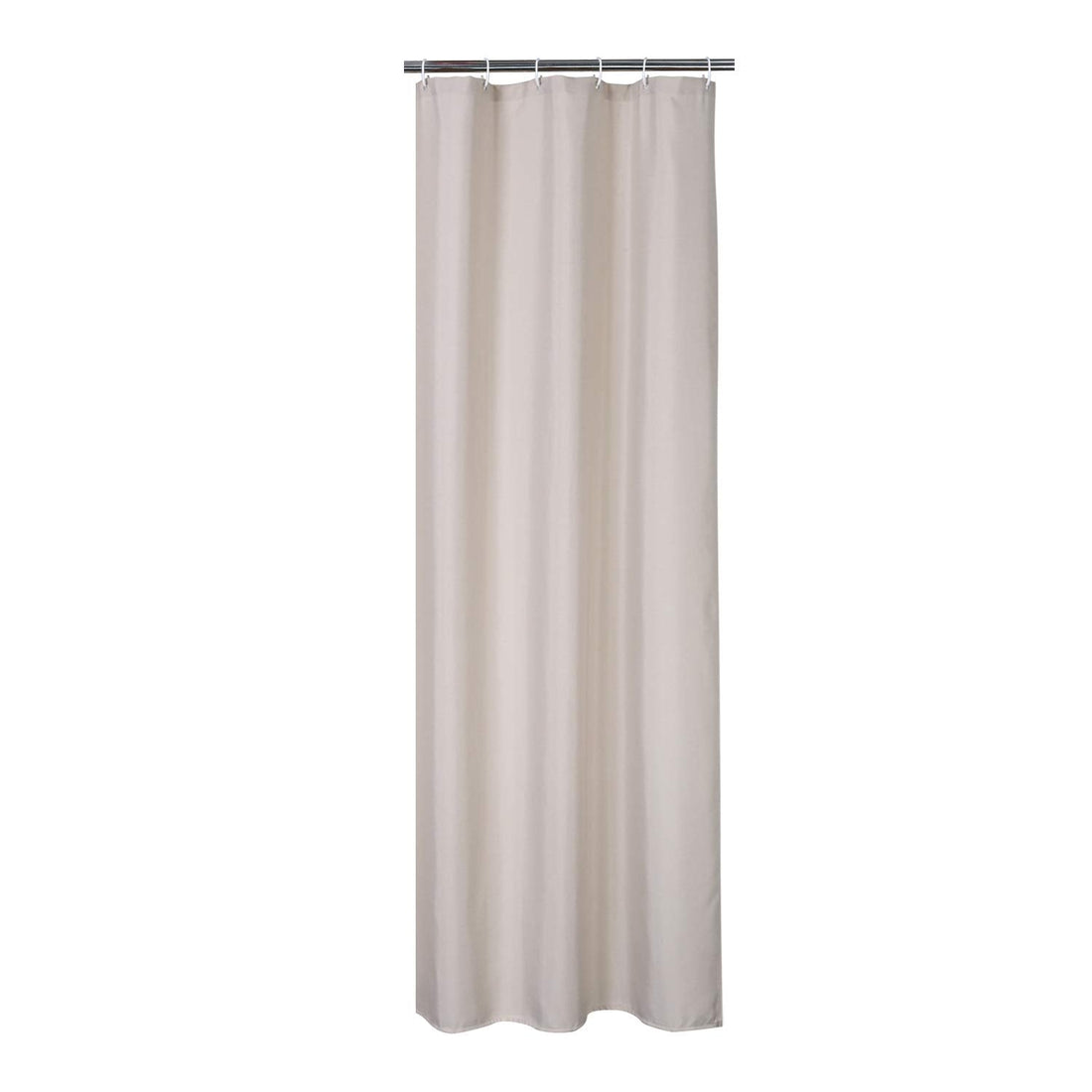 Rideau de douche Garvee en polyester imperméable avec crochets pour baignoire et douche, beige, léger, déperlant, installation facile