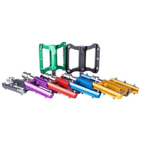 Pédales de vélo Garvee en aluminium 6061 usiné CNC, légères (250 g), plateforme antidérapante, axe en Cr-Mo, pour VTT, vélo de route et vélo pliant, adulte, violet, polyvalentes