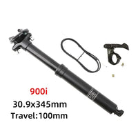 Garvee Tige de Selle Télescopique Hydraulique VTT 30,9 × 395 mm, Réglable, pour Mountain Bike Off-Road Adulte