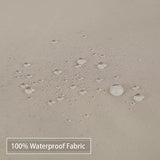 Garvee Rideau de Douche Étanche en Microfibre avec TPU, Magnétiques, 72x72 Pouces, Couleur Écru, Usage Hôtel et Maison - 
