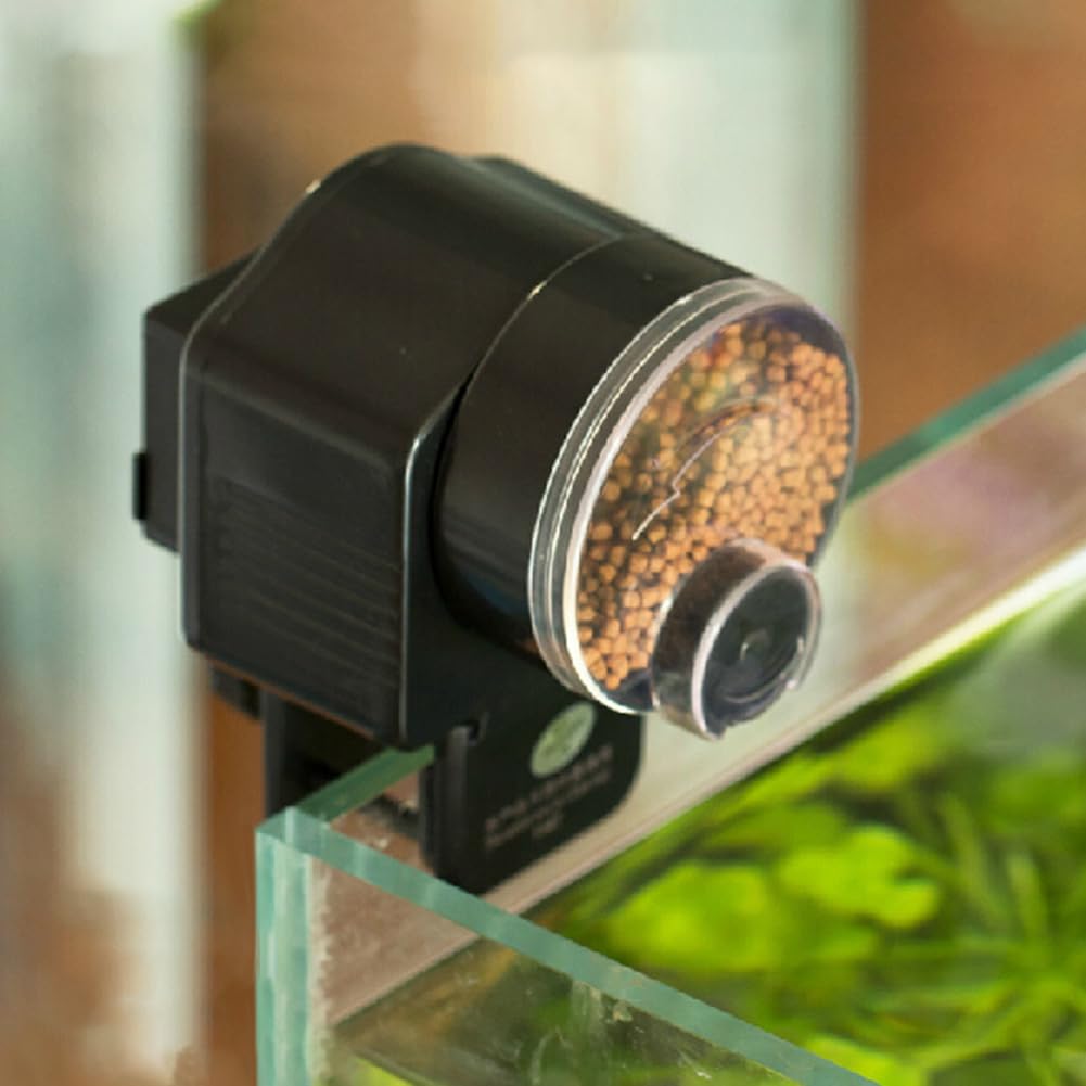 Distributeur automatique de nourriture pour poissons Garvee, réglable, à piles (piles non incluses), pour aquariums