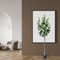 Ensemble de 2 camélias artificiels Garvee de 150 cm, feuilles et fleurs réalistes, entretien facile, pour salon et bureau, couleur ivoire.