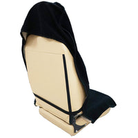 Housse de siège auto imperméable Garvee, universelle beige, en PVC durable, compatible avec la plupart des voitures, résistante aux rayures, idéale pour les voyages en famille.