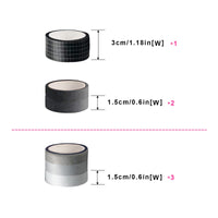 Garvee Lot de 8 rouleaux de ruban adhésif décoratif Washi Tape, couleurs assorties, 3M, pour emballage et décoration, couleurs durables, facile à découper