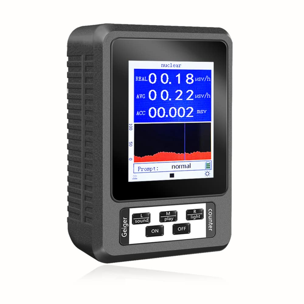 Compteur Geiger Garvee XR1-B, dosimètre portable et précis pour le laboratoire et le terrain, noir.