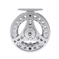 Moulinet de pêche à la mouche Garvee 2+1BB en aluminium CNC, fonctionnement fluide et précis, pour la truite, le brochet et la carpe, couleur argent.
