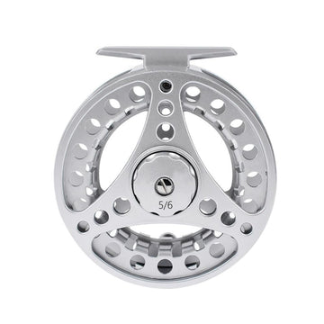 Moulinet de pêche à la mouche Garvee 2+1BB en aluminium CNC, fonctionnement fluide et précis, pour la truite, le brochet et la carpe, couleur argent.