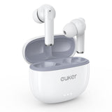 Écouteurs intra-auriculaires sans fil Bluetooth 5.0 stéréo HiFi Garvee, étanches IPX7, blancs