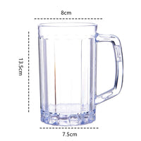 Verres incassables multi-usages Garvee pour bière et café, avec poignée ergonomique et base antidérapante, pour le bar et la maison, légers et de qualité supérieure.