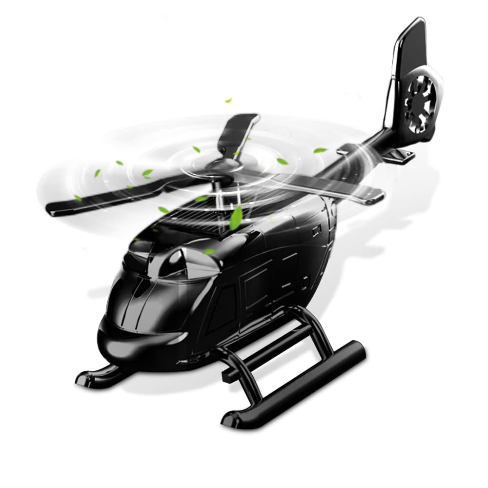 Garvee Désodorisant pour voiture, avion, solaire, rotatif, en plastique, décoration créative, cadeau pour bureau ou maison