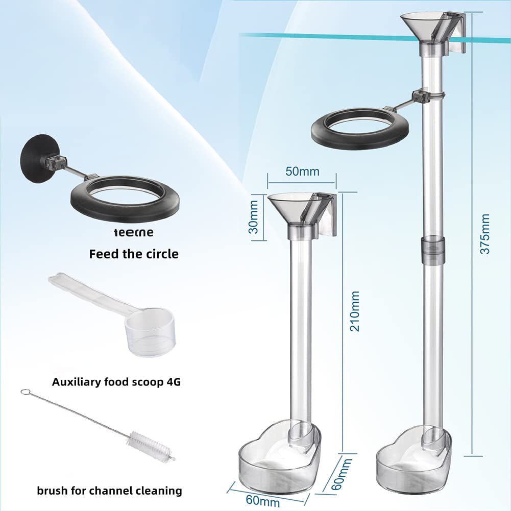 Ensemble de mangeoires Garvee pour poissons et crevettes, en verre cristal, grande capacité, accessoires d'aquarium, polyvalent, transparent