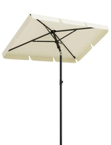 Garvee Sonnenschirm Balkon UV50+ Protection, Réglable, 200x125 cm, Crème, Idéal pour Balcon et Terrasse - Crème