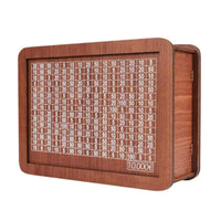 Boîte à monnaie Garvee avec feutre et compteur de pièces, étui en bois et verre pour enfants, 20 x 14,5 x 7,6 cm, durable et réutilisable
