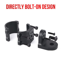 Support de drapeau Garvee pour UTV, réglable à 360°, compatible avec les stabilisateurs de 1,75 à 2 pouces, en aluminium noir, fixation au sol.
