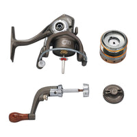 Moulinet de pêche Garvee Mini Spinning, ratio 5.2:1, 13+1 roulements à billes, boîtier en métal compact, poignée interchangeable, idéal pour la pêche à la carpe, à la perche et à la truite.