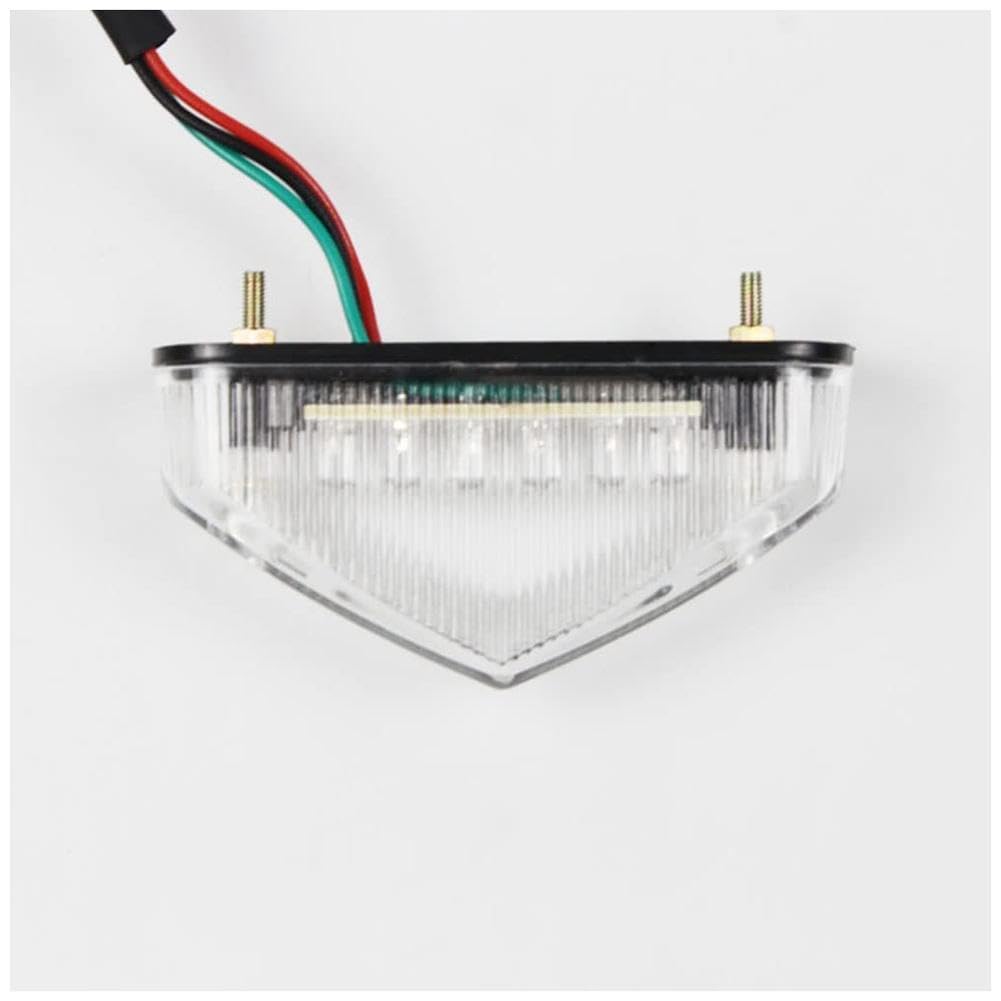 Feu arrière universel à LED Garvee pour moto - Feu de freinage, feu stop et clignotant - LED à économie d'énergie - Gris robuste - Installation flexible - Pour motos de route et tout-terrain