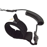Laisse de sécurité Garvee pour SUP, surf et kayak - Élastique et antidérapante - Matériau TPU - Fermeture Velcro renforcée et double nœud - Bleu transparent - Sports nautiques