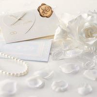 Garvee 100 Autocollants de Cire Autocollants à Sceau de Cire, Motif Vintage en Gaufrage Eucalyptus Rose, Or, Mariage, Bureau