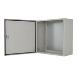 Garvee Boîte électrique extérieure 35,6 × 25,4 × 15,2 cm NEMA 4X en acier IP67 étanche à l'eau et à la poussière, verrouillable intérieur/extérieur - Gris-Blanc (Suzhou)