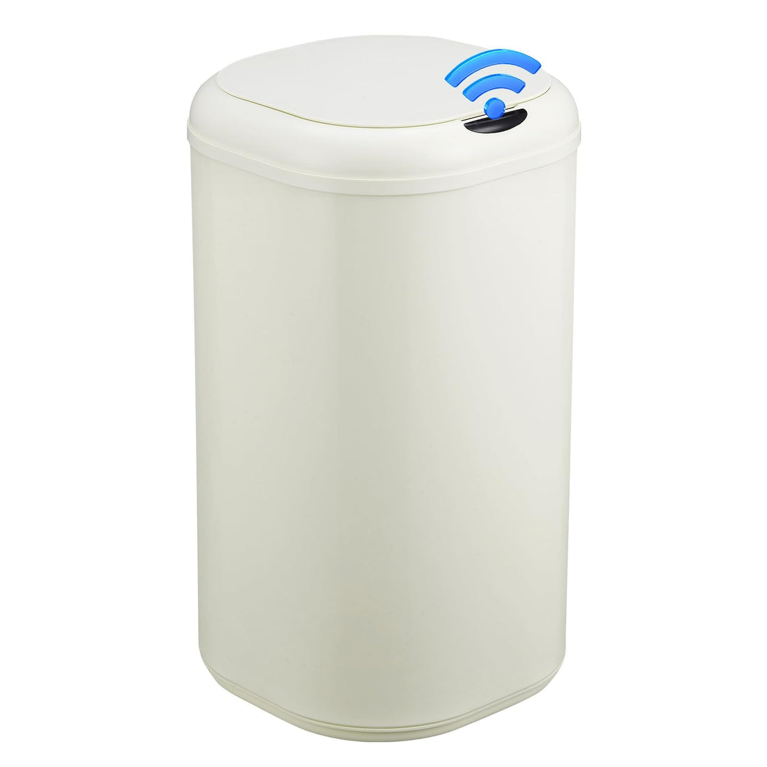 Poubelle automatique Garvee de 30 litres avec capteur sans contact, en acier inoxydable, pour la cuisine et le bureau, ronde et silencieuse.