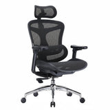 Garvee Chaise de Bureau Ergonomique Big et Tall Avec Support Lombaire Dynamique, Accoudoirs 4D Réglables, Mesh Respirant, Base Aluminium Renforcée
