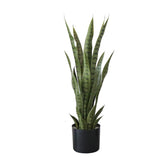 Plante serpent artificielle Garvee 70 cm, réaliste, facile d'entretien, pot en plastique, verte, pour intérieur, salon ou bureau