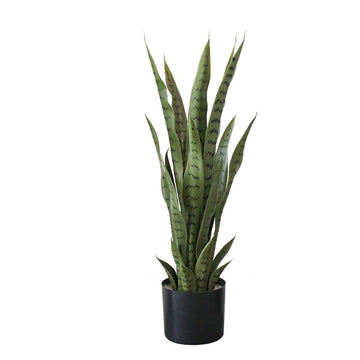 Plante serpent artificielle Garvee 70 cm, réaliste, facile d'entretien, pot en plastique, verte, pour intérieur, salon ou bureau