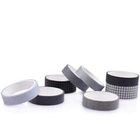 Garvee Lot de 8 rouleaux de ruban adhésif décoratif Washi Tape, couleurs assorties, 3M, pour emballage et décoration, couleurs durables, facile à découper