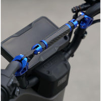 Barre d'équilibre Garvee pour moto, extension de guidon réglable en alliage d'aluminium de 22 mm, rouge, universelle pour tout-terrain et route.