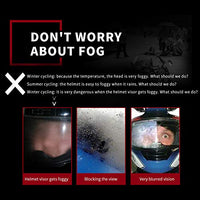 Film antibuée Garvee pour visière de casque intégral, autocollant universel pour casque de moto, transparent, ajustement parfait