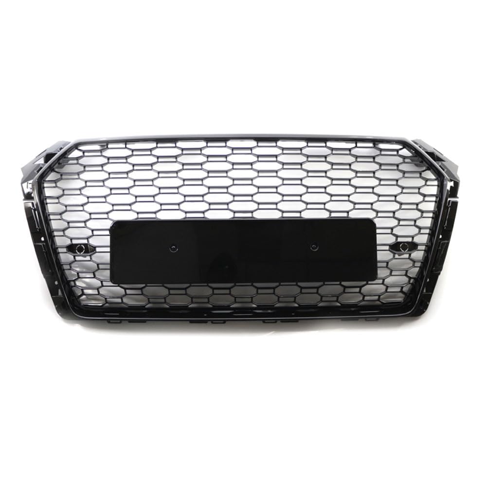 Grille de pare-chocs avant Garvee en nid d'abeille pour Audi A4L RS4 2017-2019, design sportif, ABS résistant, noir