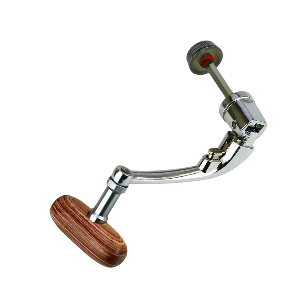 Moulinet de pêche universel Garvee avec poignée en métal, moulinet pliable pour la pêche en mer, léger et durable, robuste