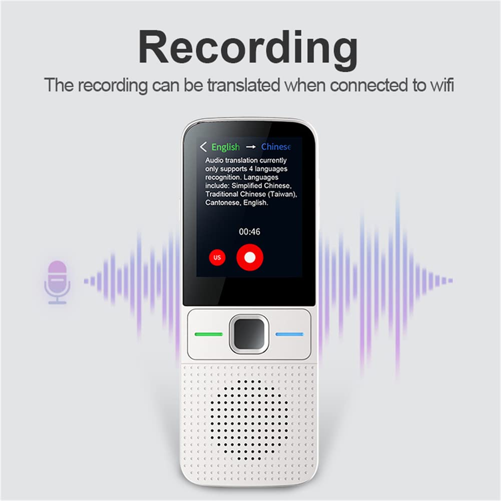 Traducteur intelligent Garvee T10, 137 langues, traduction de photos, Wi-Fi, hors ligne, noir, portable, idéal pour les voyages et les affaires