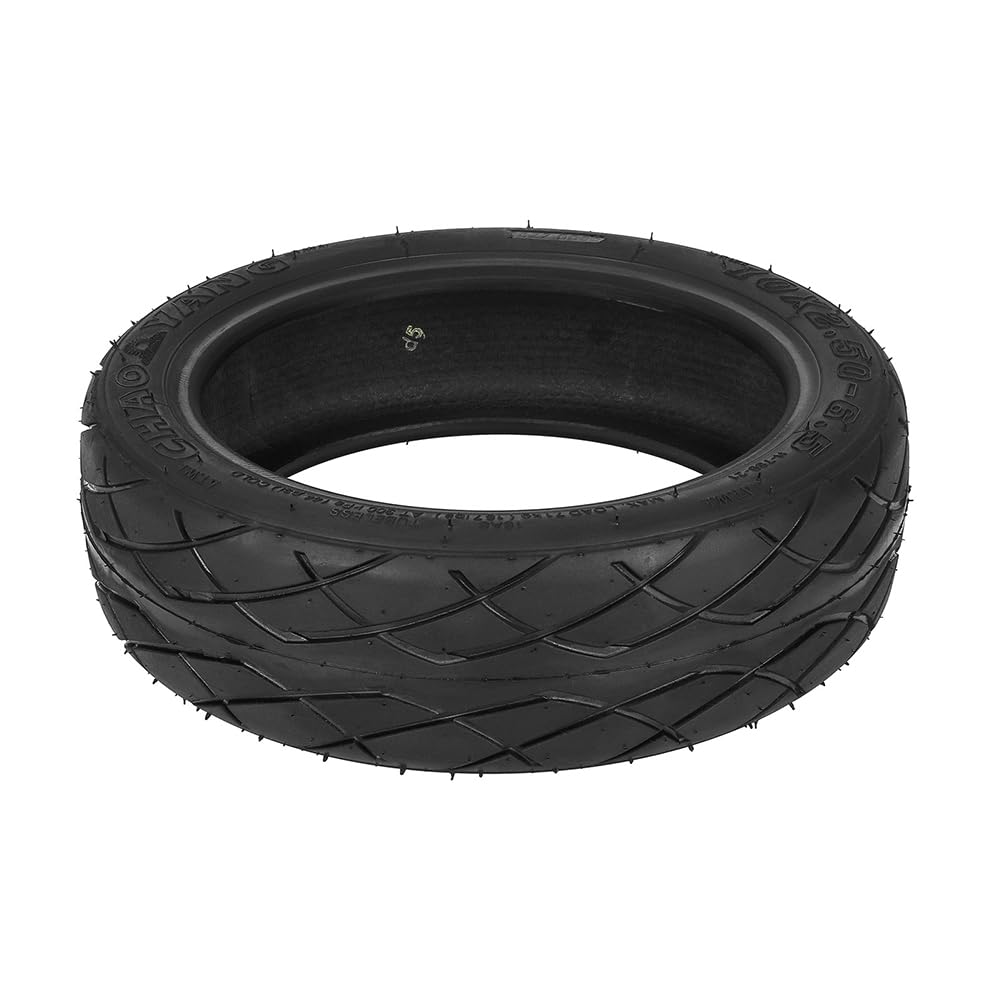 Pneu pour trottinette électrique 10x2.50-6.5 tout-terrain – Pneu de rechange tubeless en caoutchouc avec valve PVR50, anti-crevaison