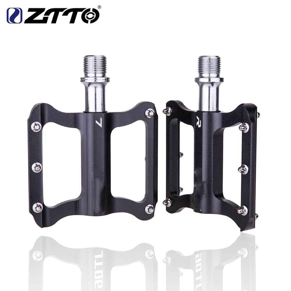 Pédales de vélo Garvee en aluminium 6061 usiné CNC, légères (250 g), plateforme antidérapante, axe en Cr-Mo, pour VTT, vélo de route et vélo pliant, adulte, violet, polyvalentes