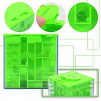Coffret puzzle labyrinthe Garvee Money Maze, 2 pièces, en plastique, bleu et vert, pour enfants et adultes, maison et bureau